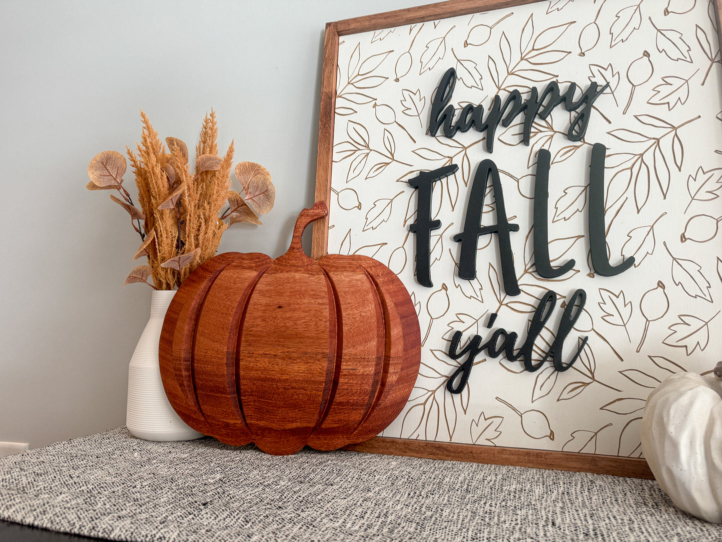 3D Pumpkin – African Mahogany Pumpkin – Pumpkin Fall Decor – Pumpkin Yard Art – Pumpkin Wall Art – Wood Decor – Wood Art