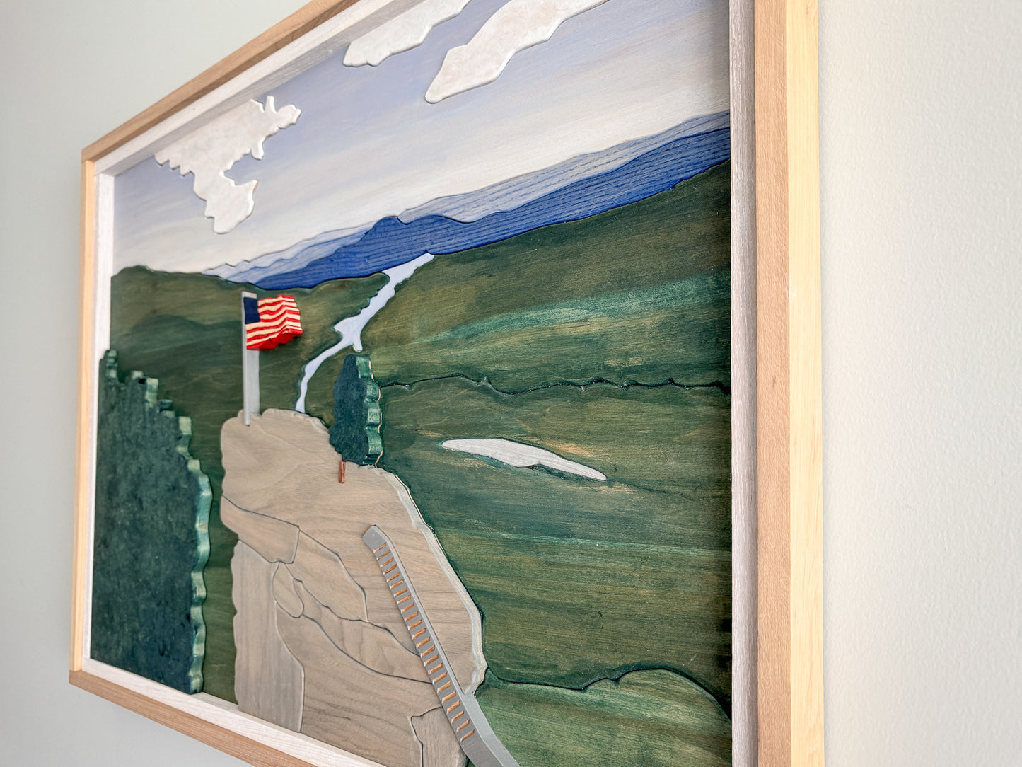 Chimney Rock State Park Wood Art – North Carolina Wood Wall Art – NC – North Carolina Strong – Chimney Rock Wood Wall Art