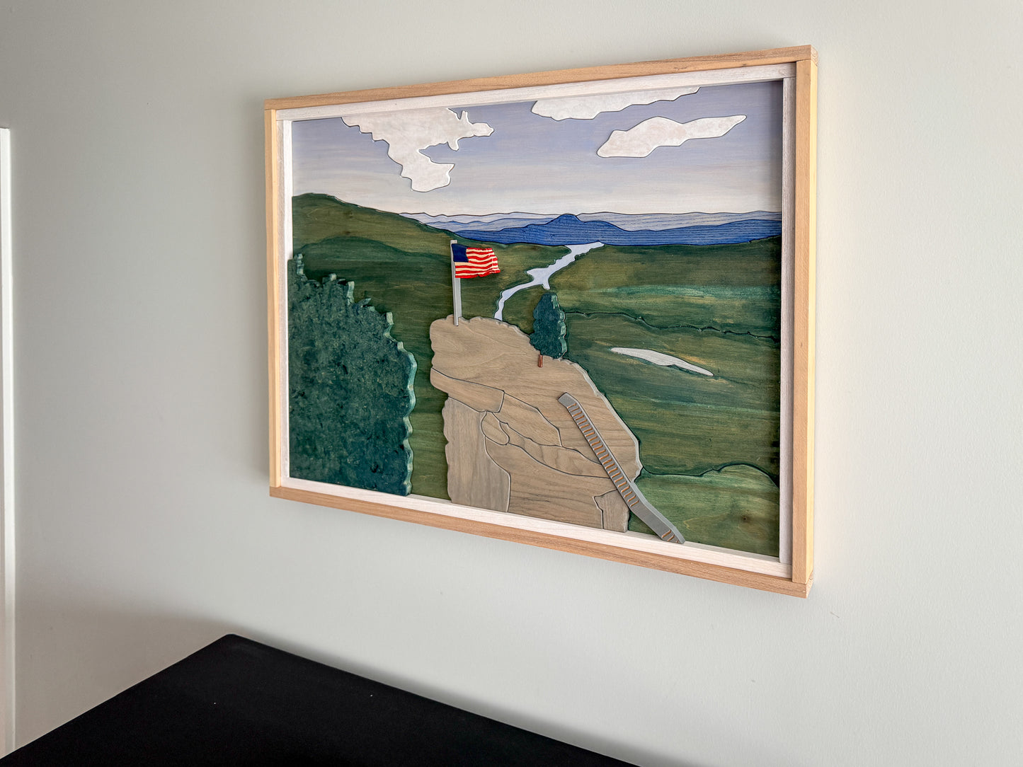 Chimney Rock State Park Wood Art – North Carolina Wood Wall Art – NC – North Carolina Strong – Chimney Rock Wood Wall Art