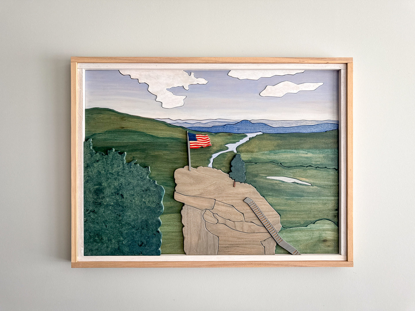 Chimney Rock State Park Wood Art – North Carolina Wood Wall Art – NC – North Carolina Strong – Chimney Rock Wood Wall Art