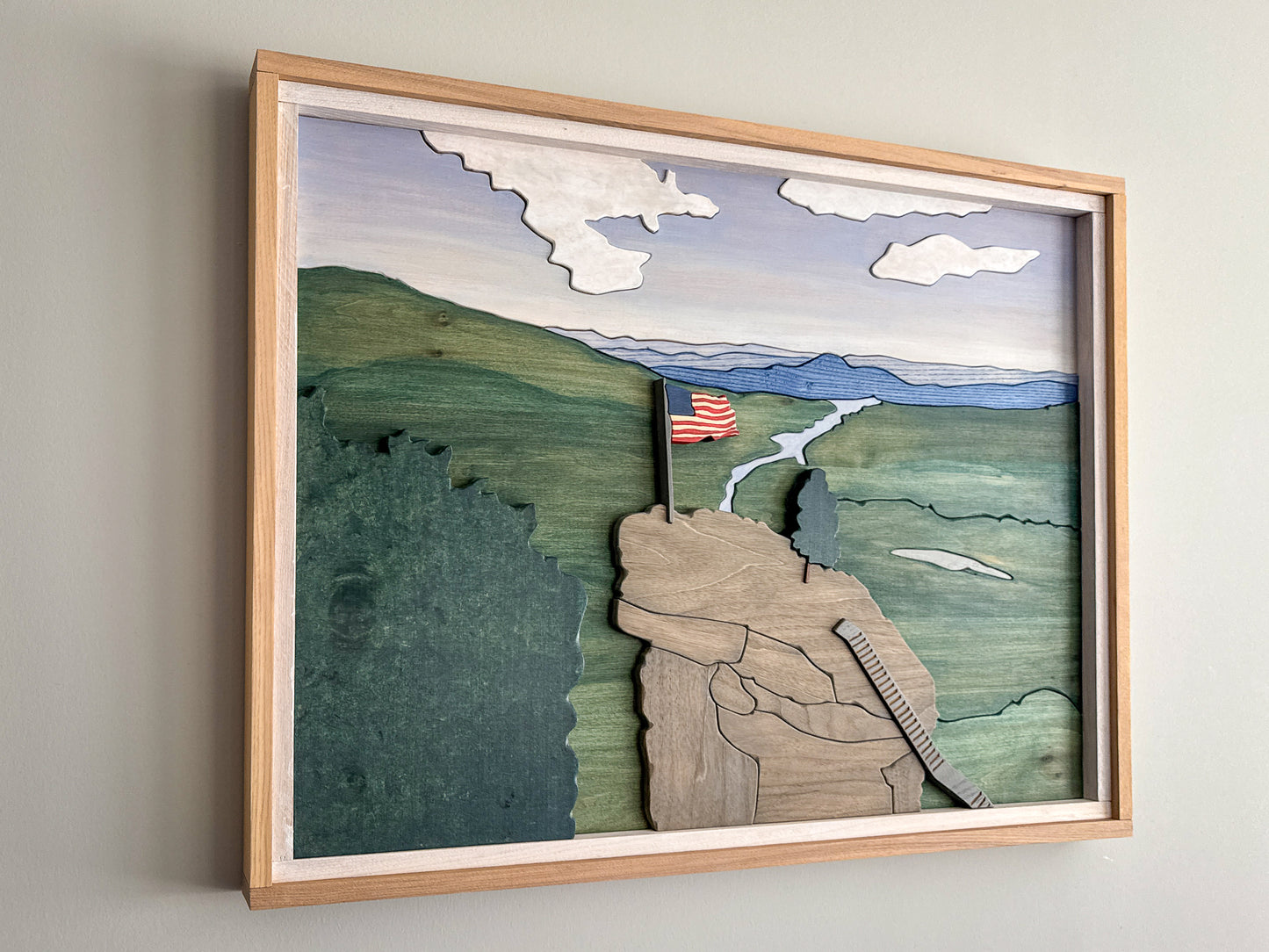 Chimney Rock State Park Wood Art – North Carolina Wood Wall Art – NC – North Carolina Strong – Chimney Rock Wood Wall Art