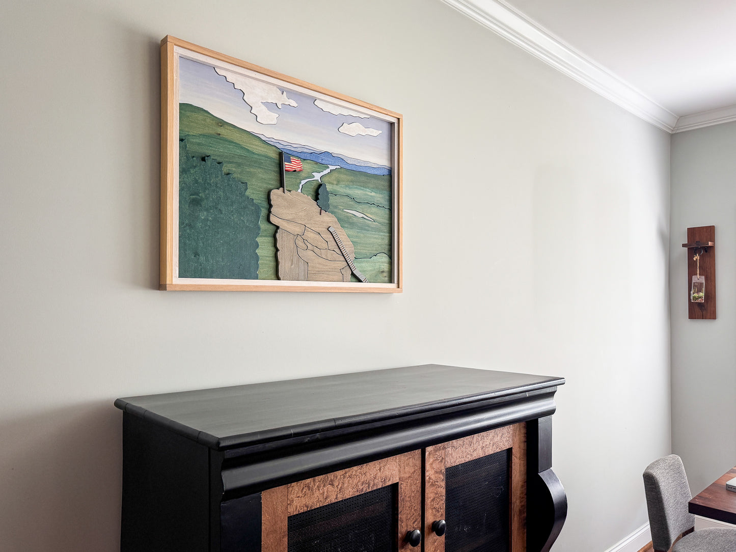 Chimney Rock State Park Wood Art – North Carolina Wood Wall Art – NC – North Carolina Strong – Chimney Rock Wood Wall Art
