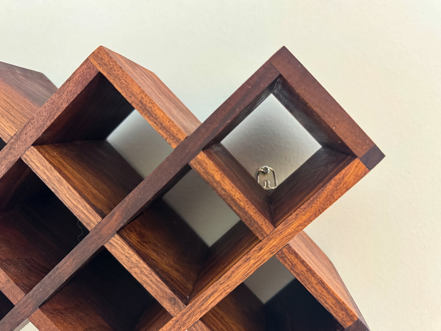 Criss-Cross Wood Spice Rack