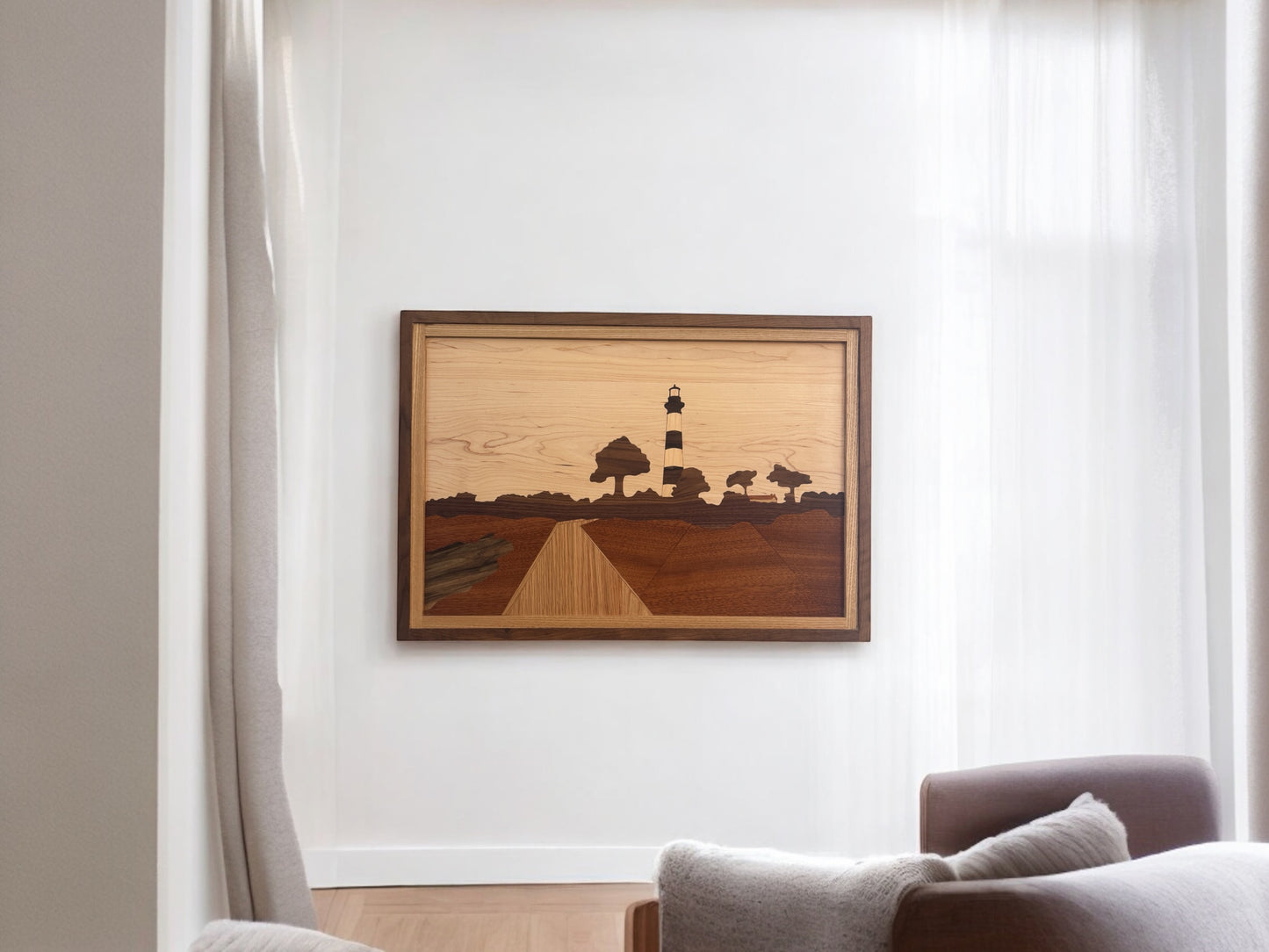 Bodie Island Lighthouse Wood Art – North Carolina Wood Wall Art – NC – North Carolina Strong – Lighthouse Wood Wall Art