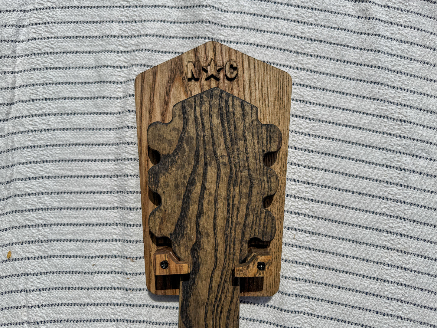 North Carolina-Inspired Wood Art Guitar