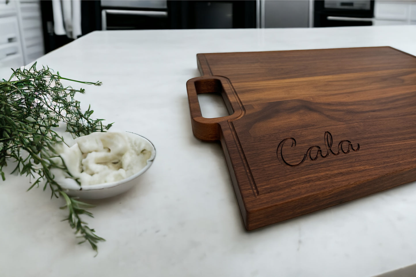 Personalized Wood Charcuterie Board with Handles – Custom Cutting Board with Handles – Engraved Grazing Board – Grazing Platter – Food Tray