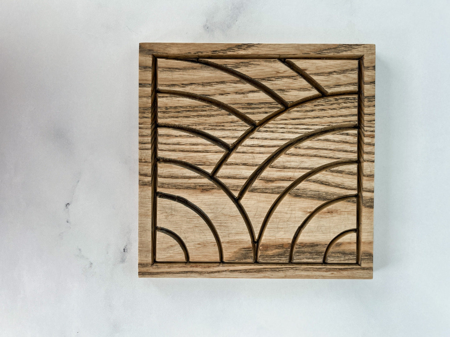 Geometric Arches Wooden Trivet, Serving Tray, Wood Trivet for Dining Table, Dining Accessories, Wood Gifts, Hot Tray, Pot Holder