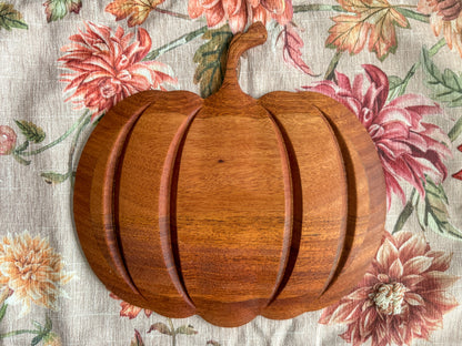 3D Pumpkin – African Mahogany Pumpkin – Pumpkin Fall Decor – Pumpkin Yard Art – Pumpkin Wall Art – Wood Decor – Wood Art