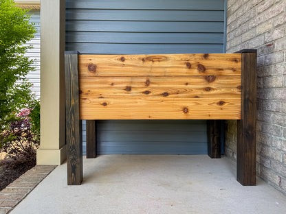 Premium Cedar Raised Garden Bed | Easy to Assemble | Durable Wooden Planter Box for Gardening | 4 Sizes