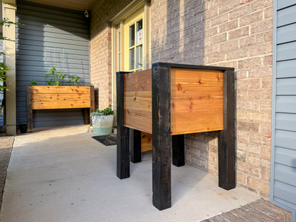 Premium Cedar Raised Garden Bed | Easy to Assemble | Durable Wooden Planter Box for Gardening | 4 Sizes