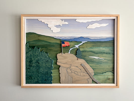 Chimney Rock State Park Wood Art – North Carolina Wood Wall Art – NC – North Carolina Strong – Chimney Rock Wood Wall Art