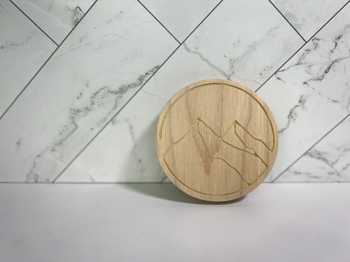 Carved Wood Coasters – Many Color Options – Mountain Coaster – Geometric Coaster – Ocean Coaster – Coaster Sets – Coaster Designs