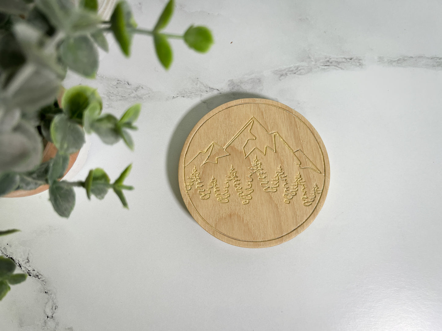 Carved Wood Coasters – Many Color Options – Mountain Coaster – Geometric Coaster – Ocean Coaster – Coaster Sets – Coaster Designs
