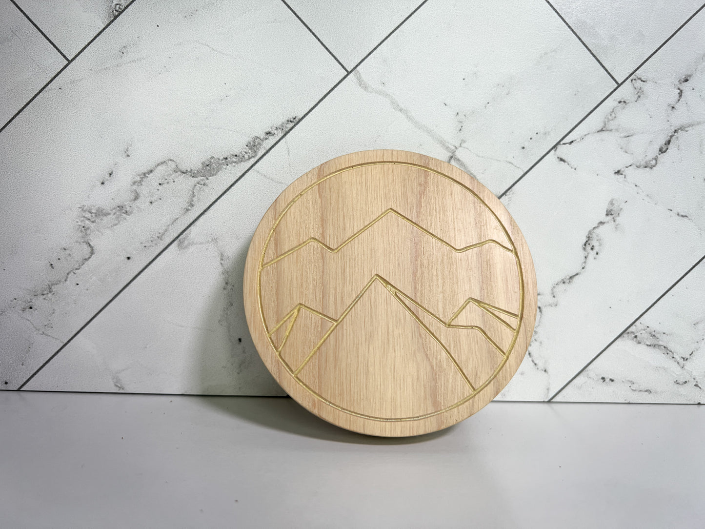 Carved Wood Coasters – Many Color Options – Mountain Coaster – Geometric Coaster – Ocean Coaster – Coaster Sets – Coaster Designs