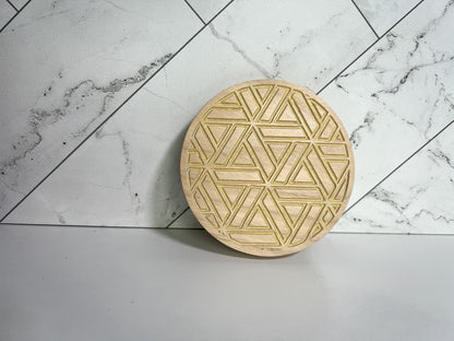 Carved Wood Coasters – Many Color Options – Mountain Coaster – Geometric Coaster – Ocean Coaster – Coaster Sets – Coaster Designs