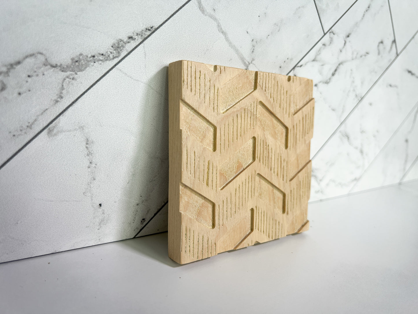 Carved Wood Coasters – Many Color Options – Mountain Coaster – Geometric Coaster – Ocean Coaster – Coaster Sets – Coaster Designs