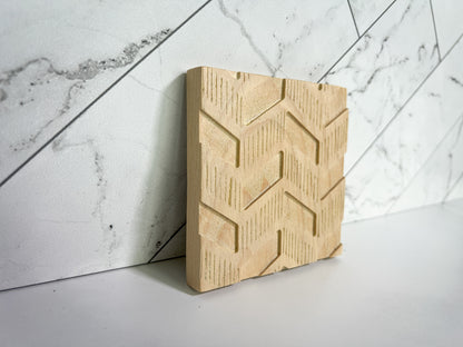 Carved Wood Coasters – Many Color Options – Mountain Coaster – Geometric Coaster – Ocean Coaster – Coaster Sets – Coaster Designs
