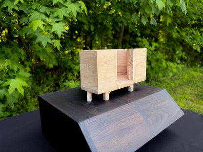 Wood Cocktail Napkin Holders — Walnut and Hard Maple — Ships Now