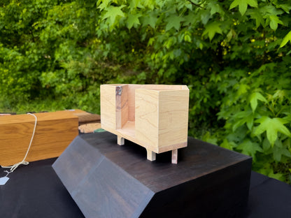 Wood Cocktail Napkin Holders — Walnut and Hard Maple — Ships Now