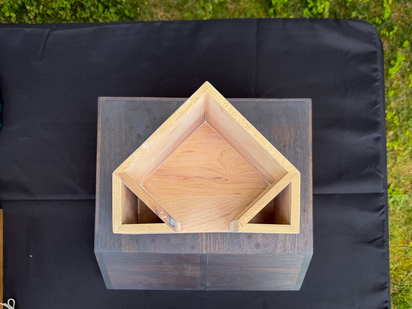 Wood Cocktail Napkin Holders — Walnut and Hard Maple — Ships Now