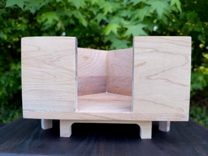 Wood Cocktail Napkin Holders — Walnut and Hard Maple — Ships Now