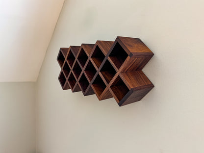 Criss-Cross Wood Spice Rack