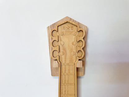 North Carolina-Themed Wood Art Acoustic Guitar Collage