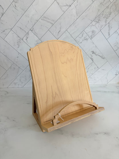 Wood Cookbook Holder — In Stock, Ships Now