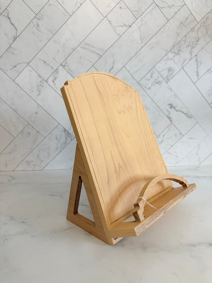Wood Cookbook Holder — In Stock, Ships Now