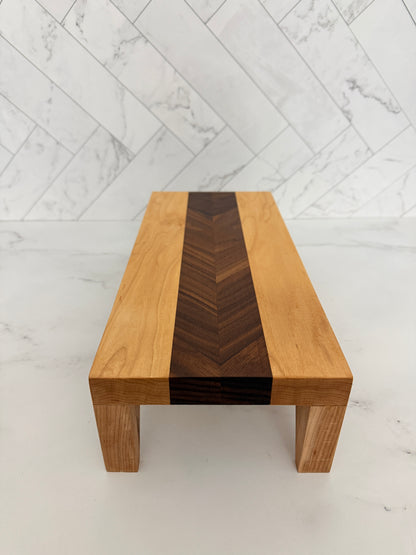 Chevron Wood Table Riser — In Stock, Ships Now