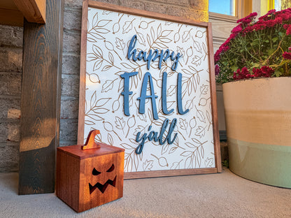 Mahogany and Cedar Jack-O-Lantern Boxes – Premium Indoor and Outdoor Halloween Decorations
