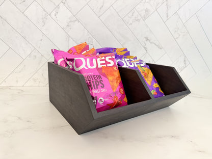 Wood Pantry Cubbies | Snack Bins