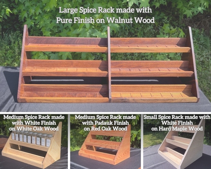 Wood Spice Racks - In Stock, Ships Now