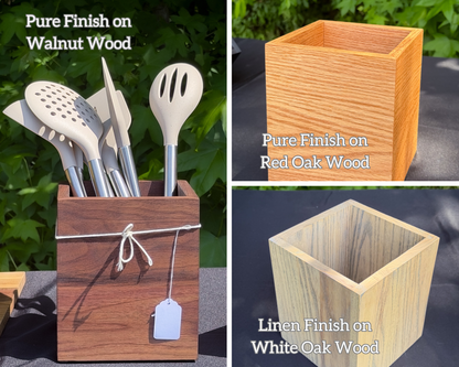 Wood Utensil Holder — In Stock, Ships Now