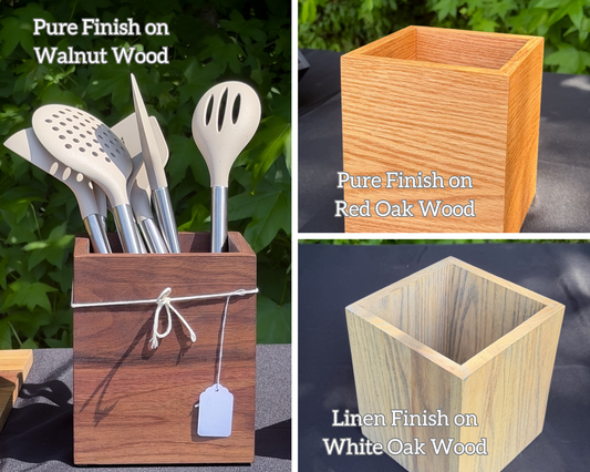 Wood Utensil Holder — In Stock, Ships Now