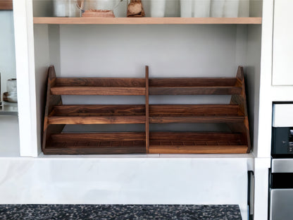 Wood Spice Rack – Spice Storage – Spice Shelf – Spice Jar Organization