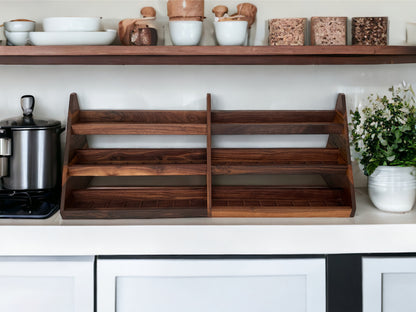 Wood Spice Rack – Spice Storage – Spice Shelf – Spice Jar Organization