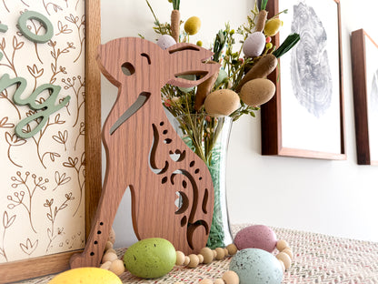 Nordic Rabbit – 3D Rabbit Wood Art – Easter Bunny – Spring Decor – Easter Decor – Spring Wood Decor – Scandinavian Rabbit – Swedish Rabbit