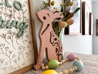 Nordic Rabbit – 3D Rabbit Wood Art – Easter Bunny – Spring Decor – Easter Decor – Spring Wood Decor – Scandinavian Rabbit – Swedish Rabbit