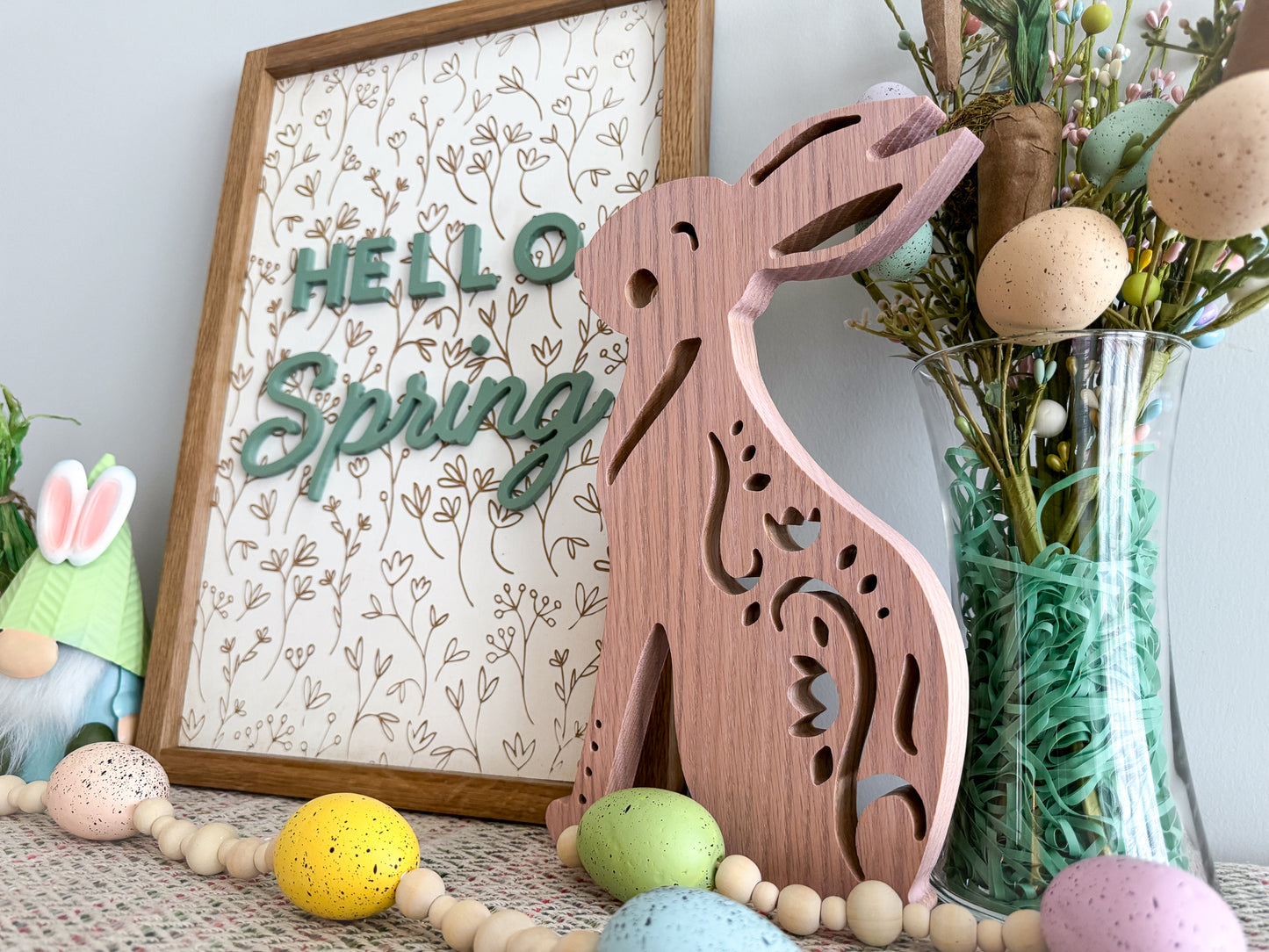 Hello Spring Wood Sign – Spring Wall Art – Easter Home Decor – Spring Decor – Hello Spring Wall Art – Easter Wood Sign – Spring Sign