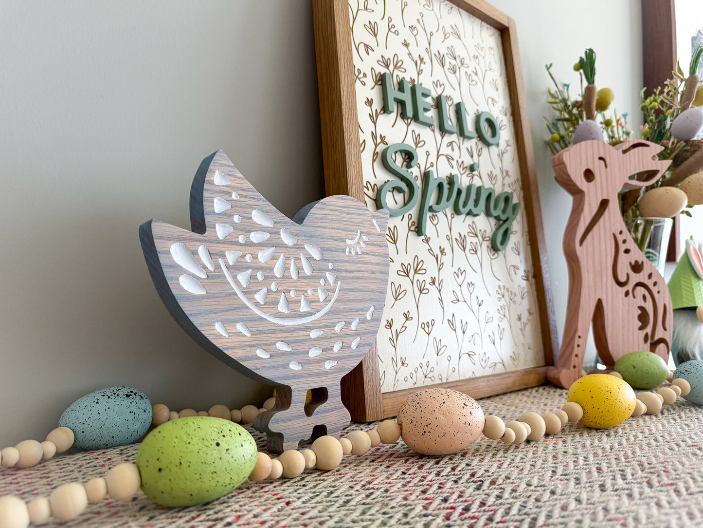 Nordic Bird – 3D Bird Wood Art – Easter Bird – Spring Decor – Easter Wood Decor – Spring Wood Decoration – Scandinavian Bird – Swedish Bird