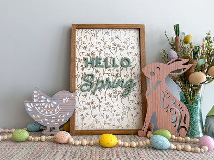 Nordic Bird – 3D Bird Wood Art – Easter Bird – Spring Decor – Easter Wood Decor – Spring Wood Decoration – Scandinavian Bird – Swedish Bird