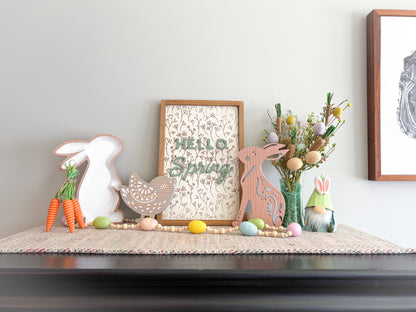 Hello Spring Wood Sign – Spring Wall Art – Easter Home Decor – Spring Decor – Hello Spring Wall Art – Easter Wood Sign – Spring Sign