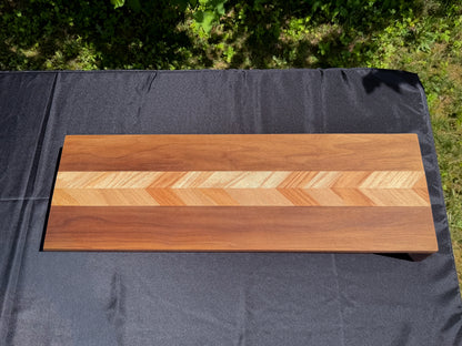 Chevron Wood Table Riser — In Stock, Ships Now