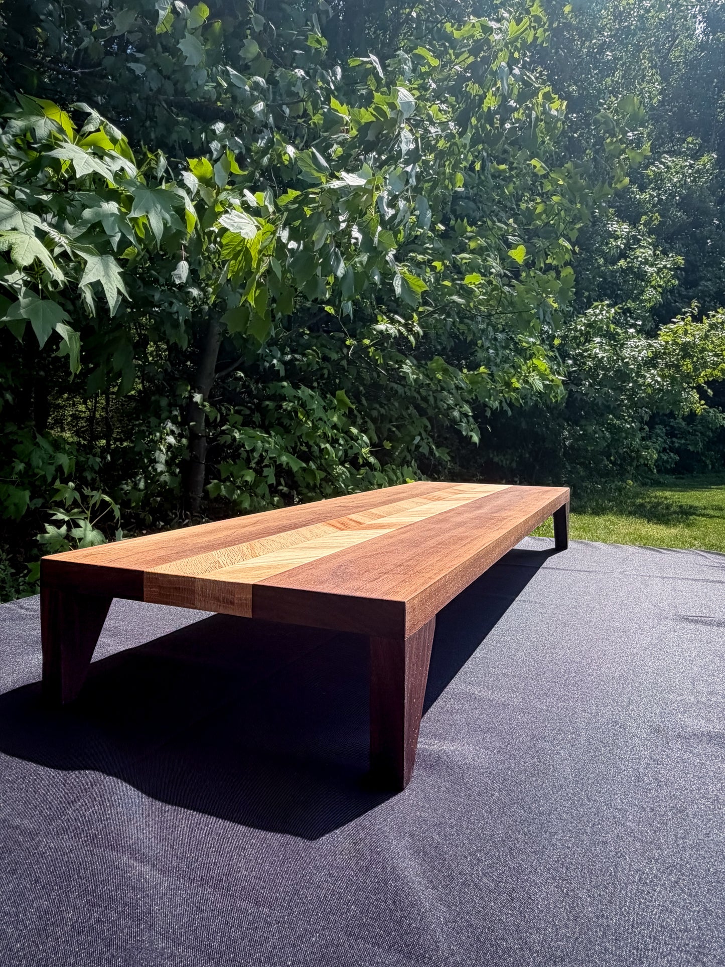 Chevron Wood Table Riser — In Stock, Ships Now