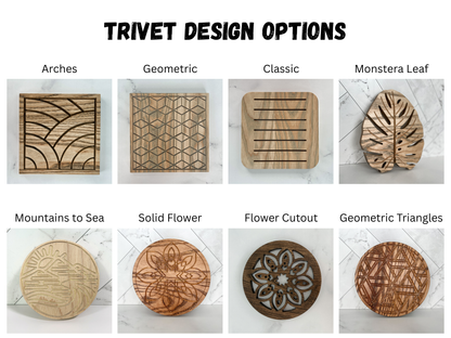 Wooden Trivet for Hot Plates