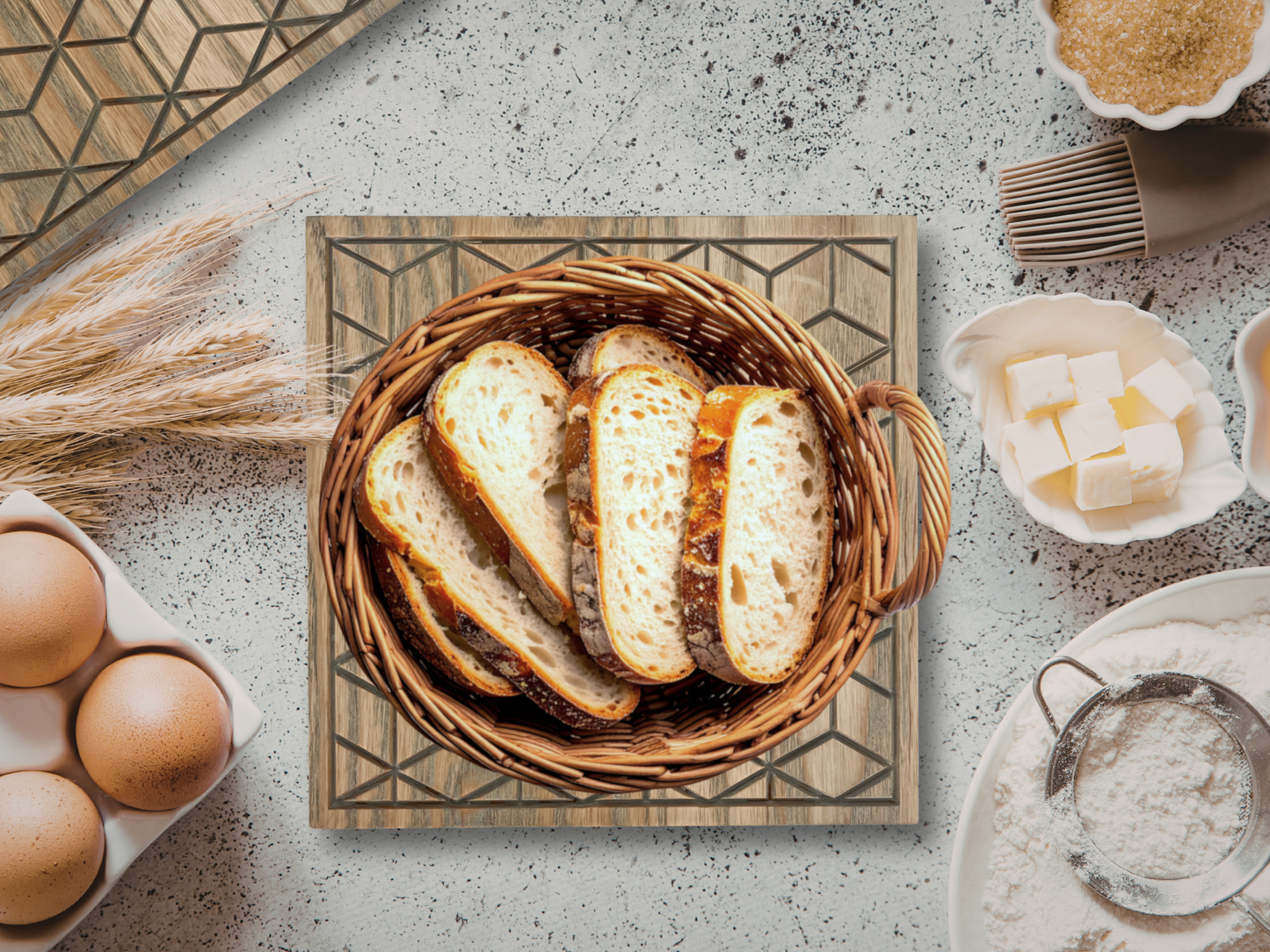 Wooden Trivet for Hot Plates