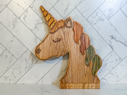 Unicorn Jewelry Holder – Unicorn Necklace Holder with Gold Hooks – Unicorn Wall Art – Jewelry Organizer – Unicorn Wall Decor – Unicorn Shelf