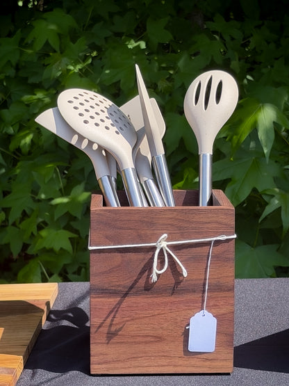 Wood Utensil Holder — In Stock, Ships Now