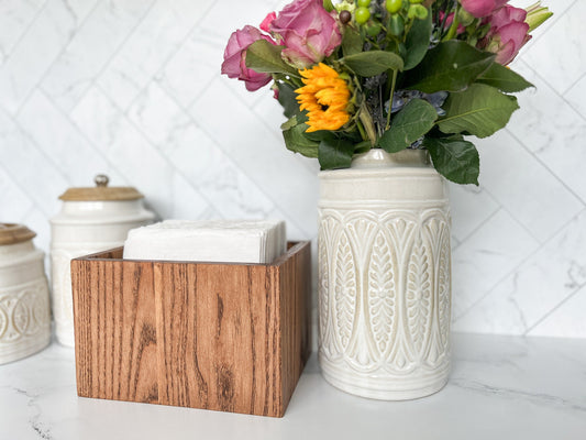 Wood Napkin Holder – Many Color Options – Napkin Storage Box – Decorative Napkin Tray – Napkin Organization – Kitchen Organization